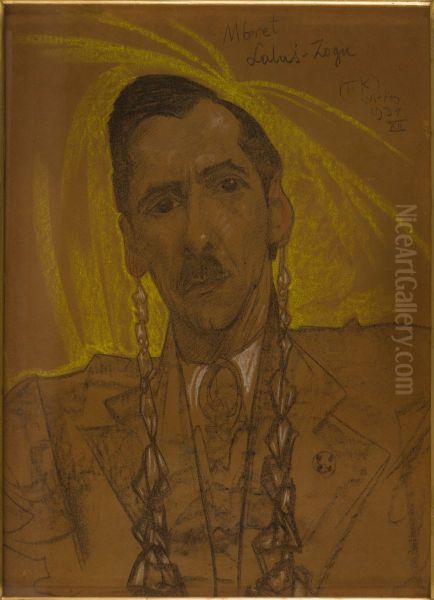 Portrait of Antoni Krahelski Oil Painting by Stanislaw Ignacy Witkiewicz