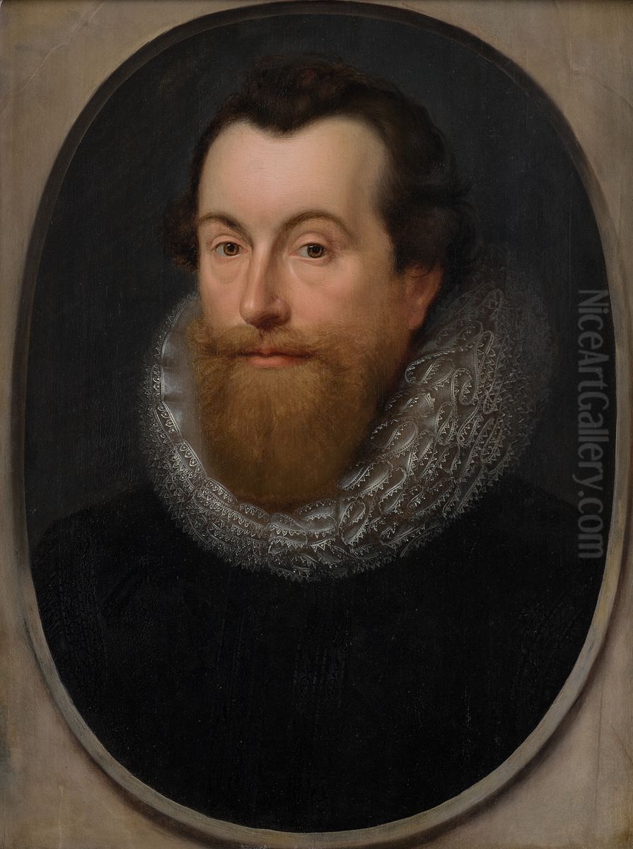 A Gentleman Oil Painting by William Larkin