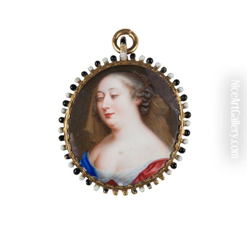 Okand dam Oil Painting by Jean Petitot