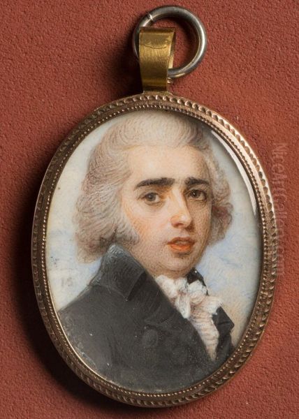 Unknown man Oil Painting by Joseph Saunders