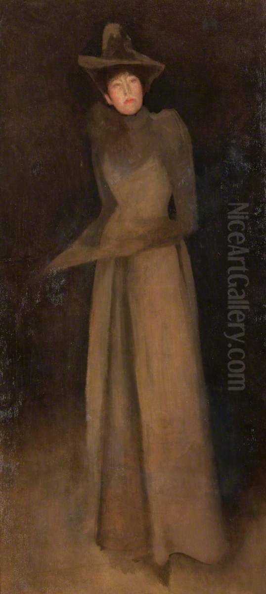 The Felt Hat Oil Painting by James McNeill Whistler