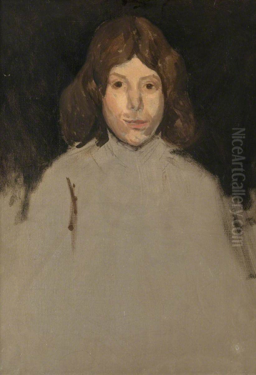 Study of an Italian Boy Oil Painting by James McNeill Whistler