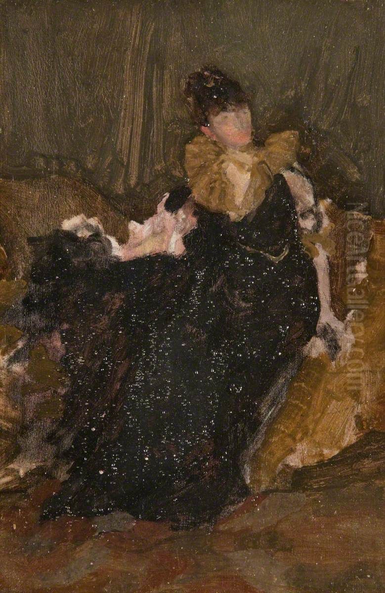 The Gold Ruff Oil Painting by James McNeill Whistler