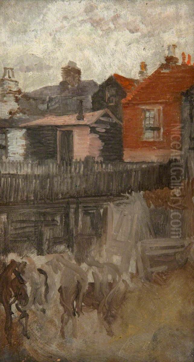 La petite maison rouge Oil Painting by James McNeill Whistler