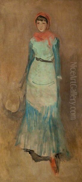 Miss Finch c.1885  (oil) Oil Painting by James McNeill Whistler