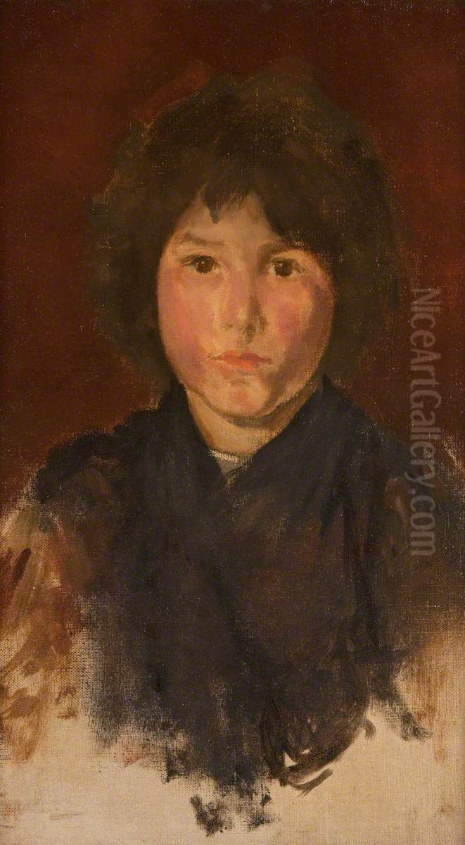 A Corsican Child Oil Painting by James McNeill Whistler