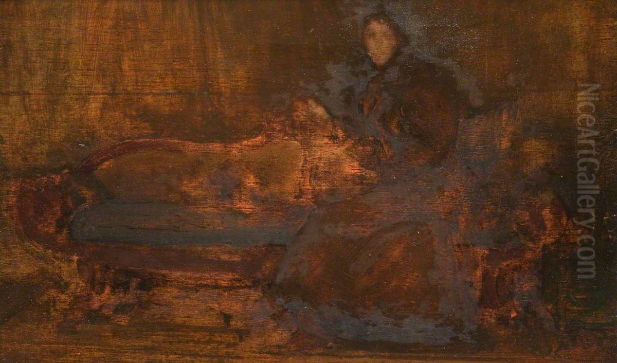 Portrait of Lady Eden Oil Painting by James McNeill Whistler