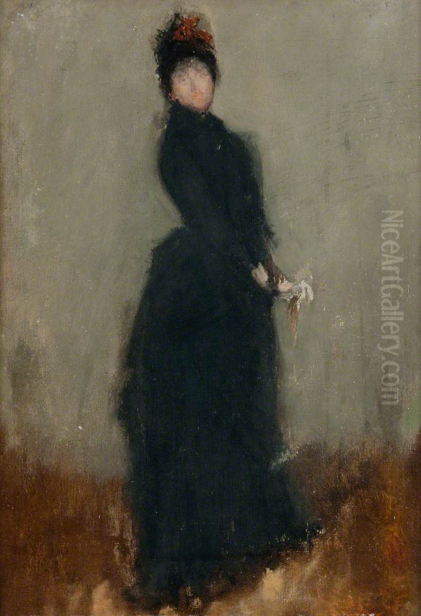 Sketch for a Portrait of Miss Ethel Philip Oil Painting by James McNeill Whistler