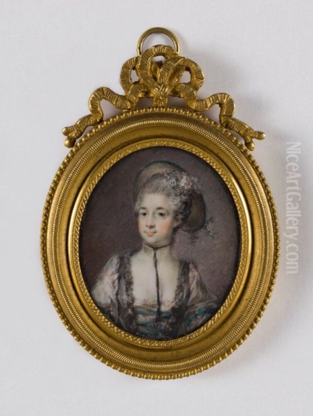 Ulrika Eleonora Ornskiold (1739-1809), f von Berchner Oil Painting by Peter Adolf Hall