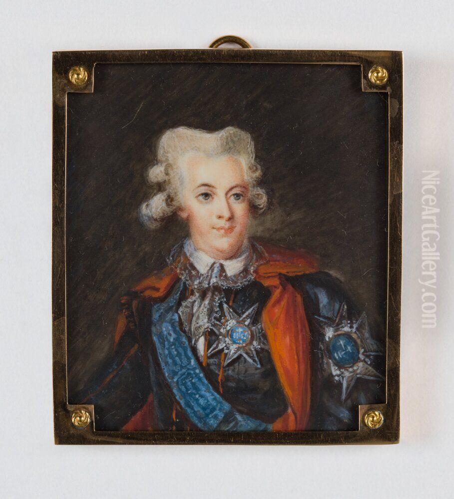 Gustav III Oil Painting by Peter Adolf Hall