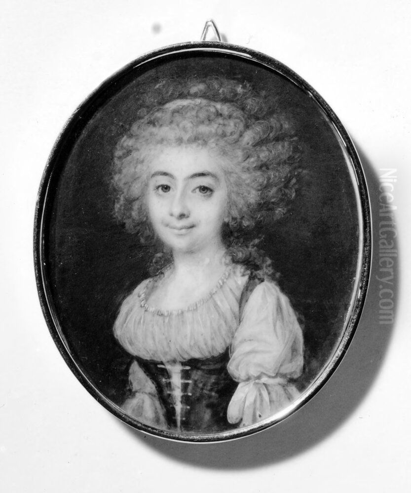 Louise Meyerfelt (1745-1817), f Sparre Oil Painting by Niclas Lafrensen