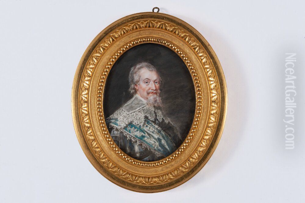 Axel Oxenstierna (1583-1654), Chancellor of the Realm, Count Oil Painting by Peter Adolf Hall