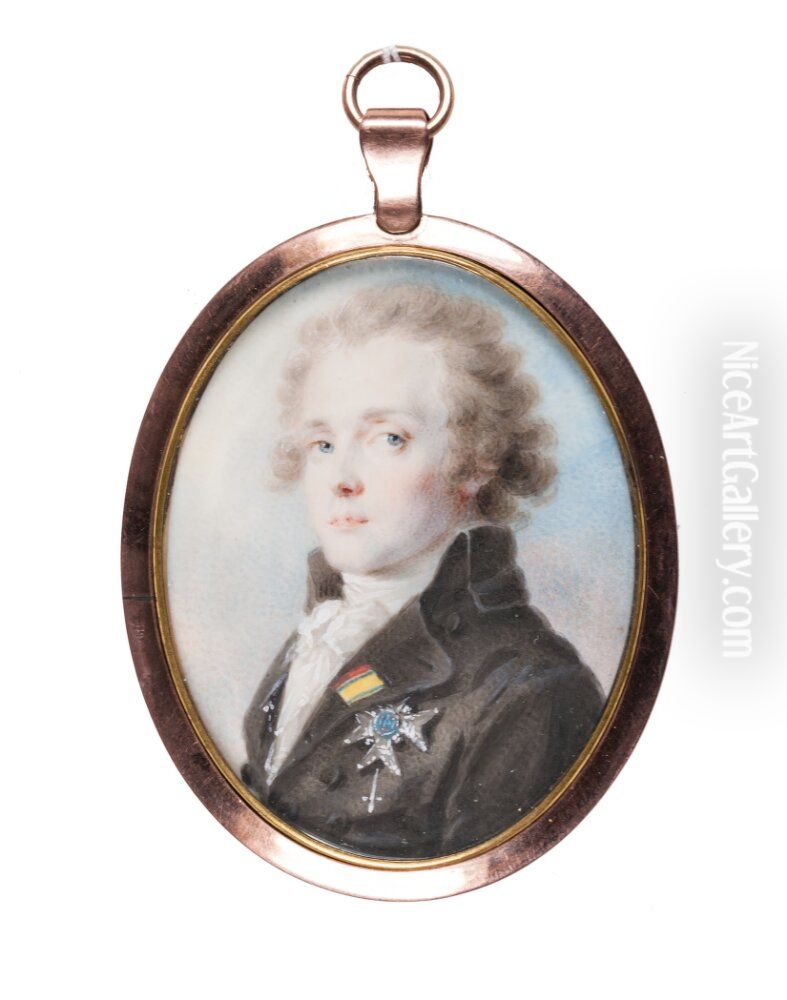 Gustaf Mauritz Armfelt, hovman, diplomat Oil Painting by Heinrich Fuger