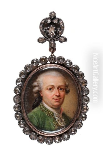 Okand man Oil Painting by Franz Peter Kymli