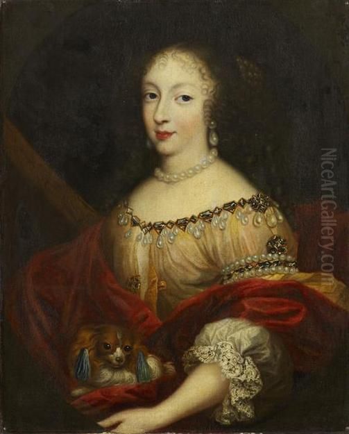 Portrait of Henrietta of England, Duchess of Orleans Oil Painting by Pierre Mignard I