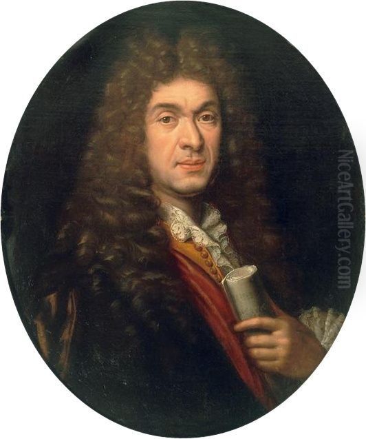 Portrat von Jean-Baptiste Lully (1632-1687) Oil Painting by Paul Mignard