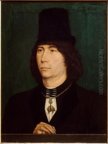 Antoine, grand batard de Bourgogne Oil Painting by Hans Memling