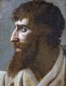 Study of man's headFrancais:Etude de tete d'hommeItaliano:Studio della testa dell'uomo