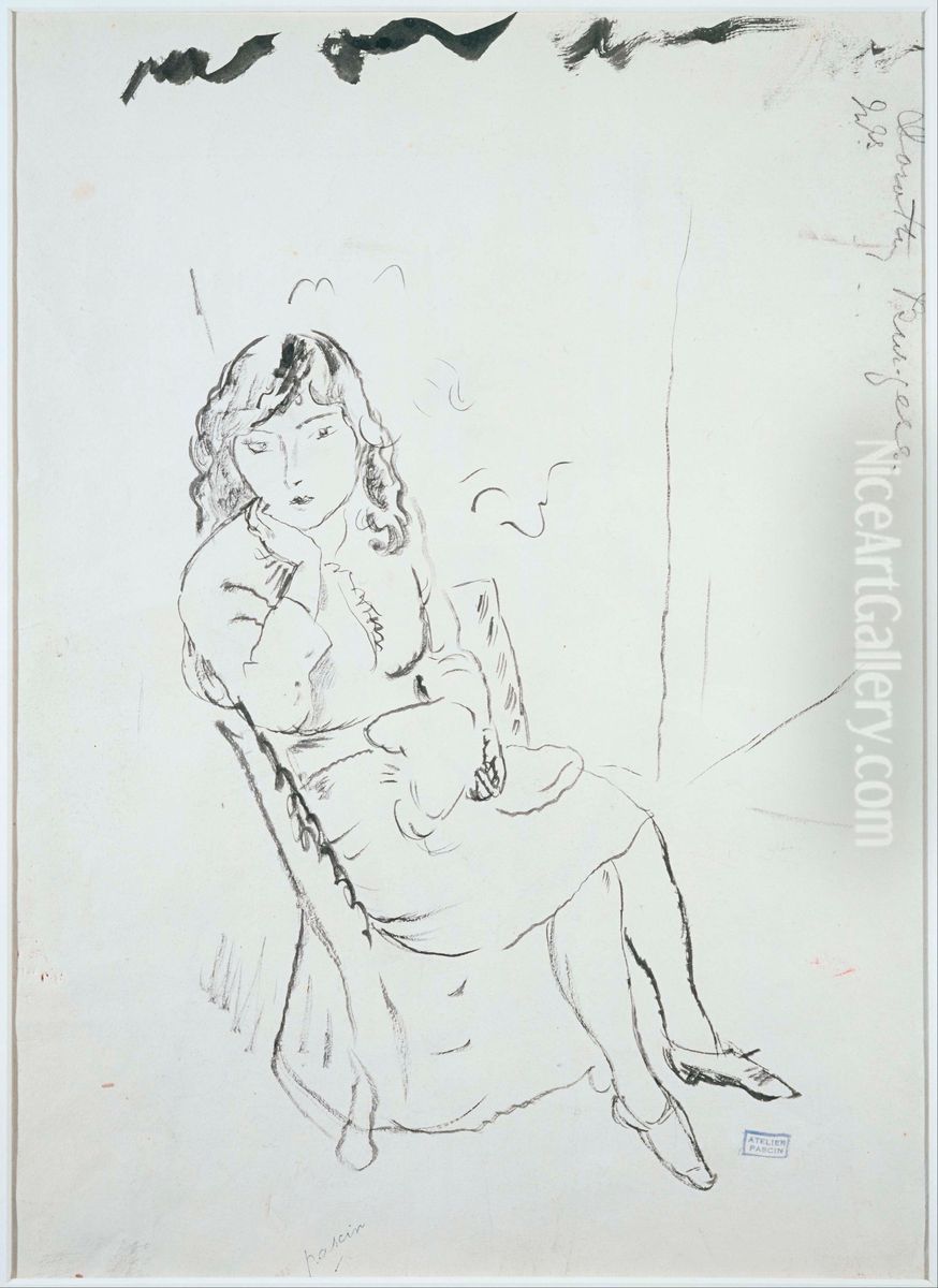 Dorothy Burgers Oil Painting by Jules Pascin