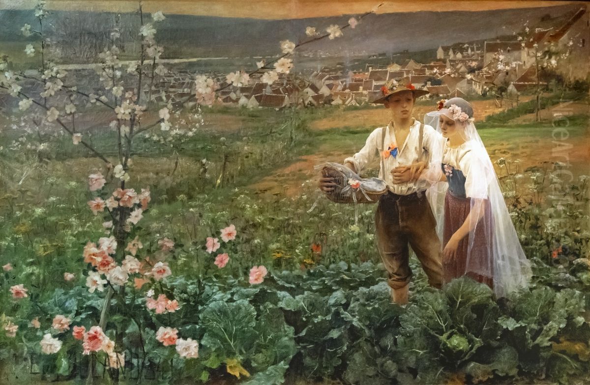 Innocent marriage Oil Painting by Eugene Buland