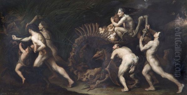 Procession to a Witches' Sabbath Oil Painting by Jusepe de Ribera