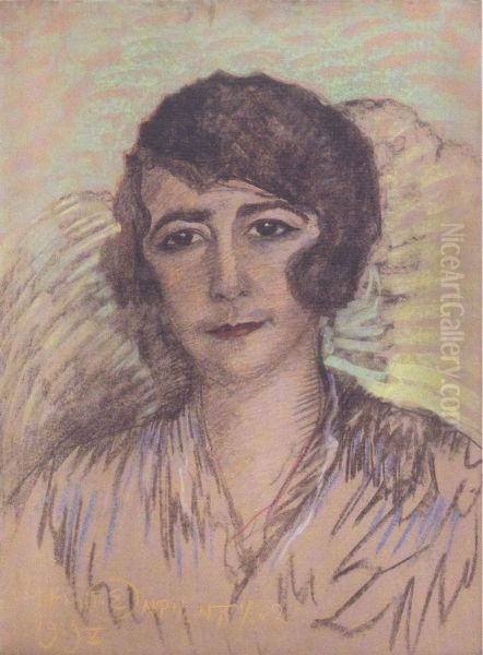 Portrait of Henryka Soroko-Labordaire Oil Painting by Stanislaw Ignacy Witkiewicz