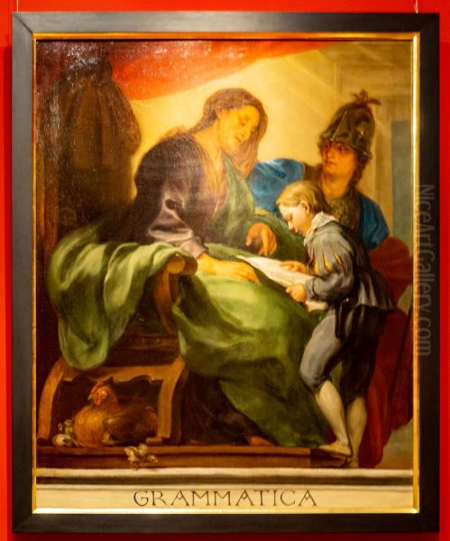 Grammatica Oil Painting by Jan Boeckhorst