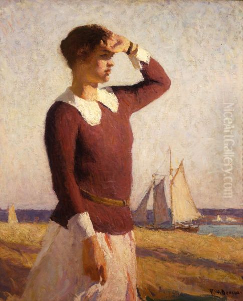 The Watcher Oil Painting by Frank Weston Benson