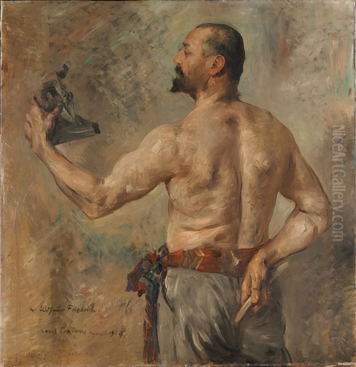 Portrat des Bildhauers Friedrich Oil Painting by Lovis (Franz Heinrich Louis) Corinth