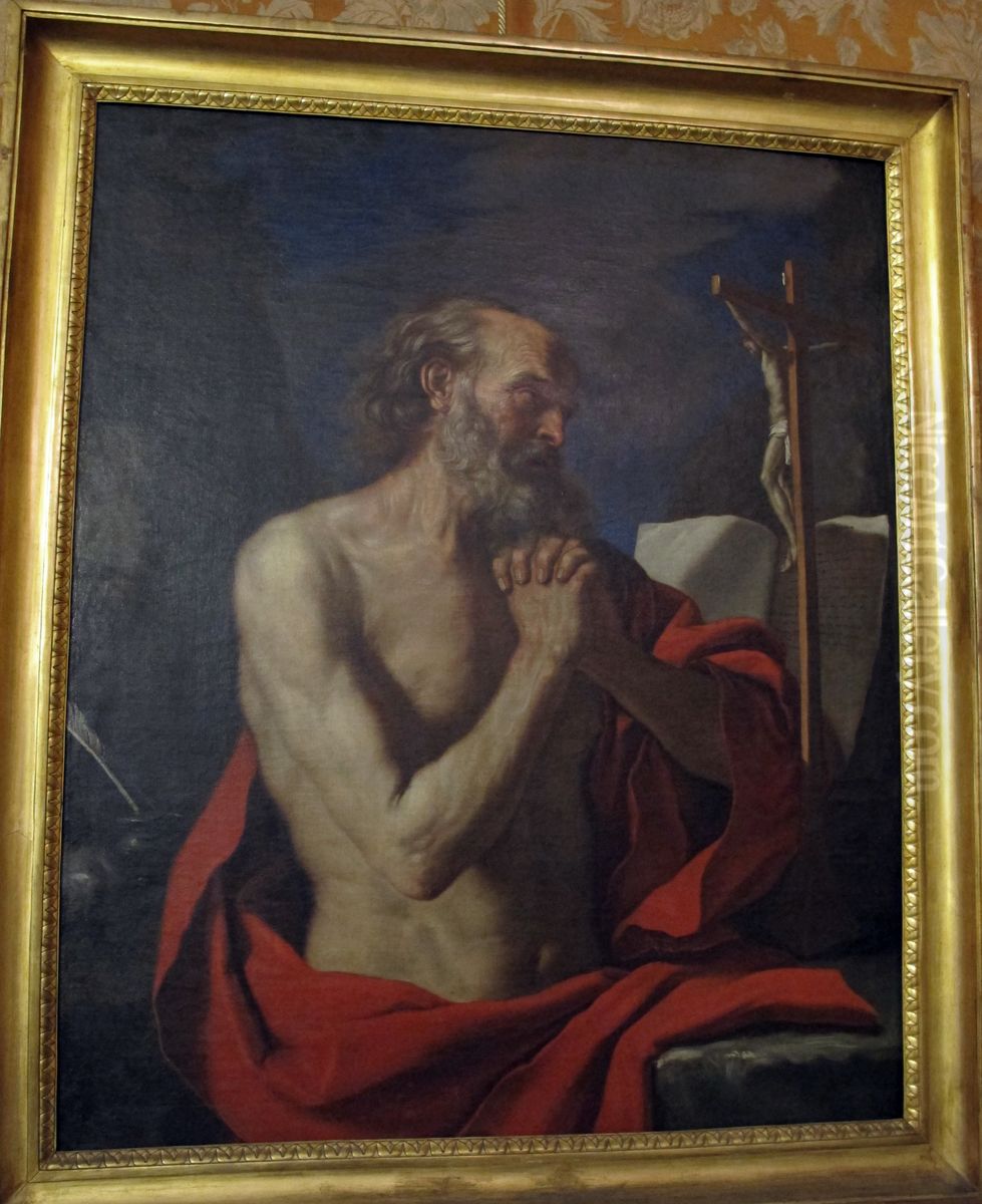 The Repentance of St Jerome Oil Painting by Giovanni Francesco Barbieri