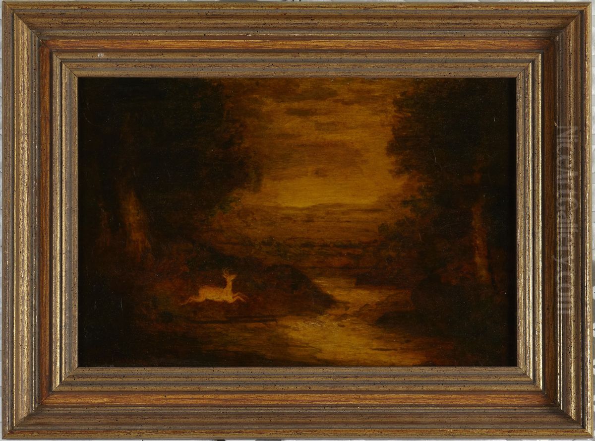 Out of the Deepening Shadows Oil Painting by Ralph Albert Blakelock