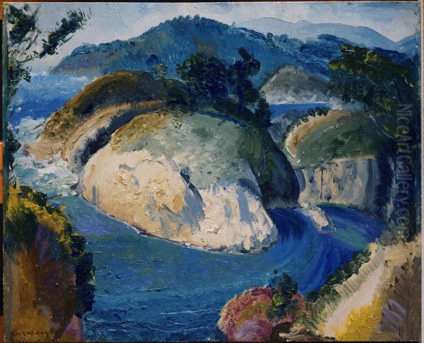 California Headlands Oil Painting by George Bellows