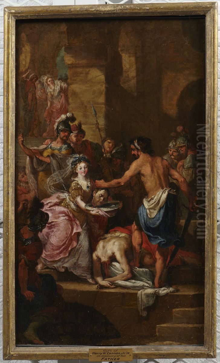 Decapitation of John the Baptist Oil Painting by Agostino Ugolini