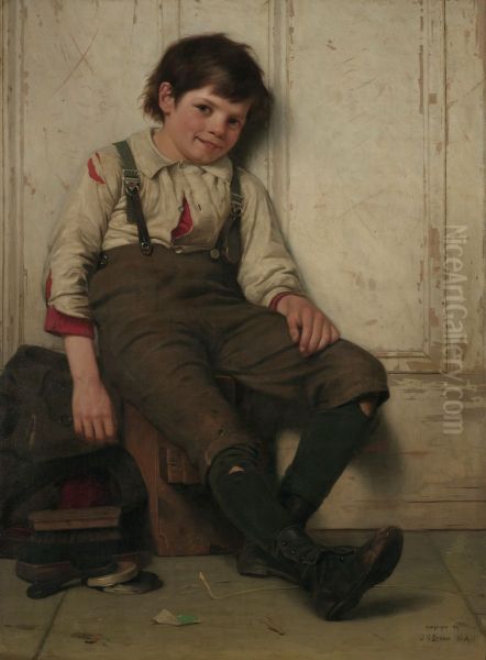 Lazy Bones Oil Painting by John George Brown