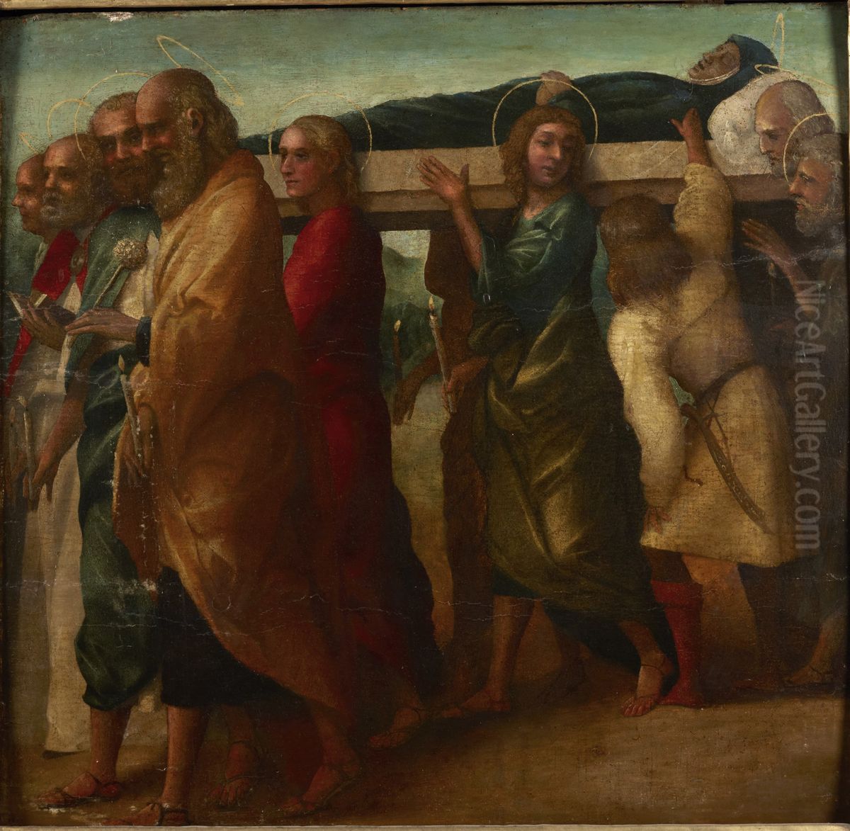Funeral of the Virgin Oil Painting by Giovanni Francesco Caroto
