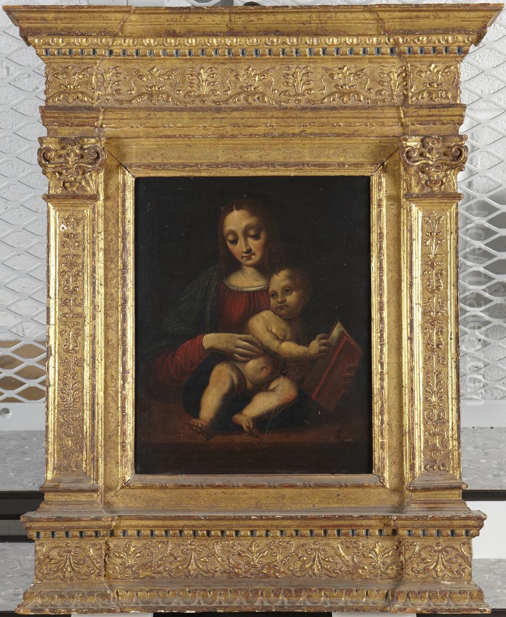 Madonna and Child Oil Painting by Marco D'Oggiono