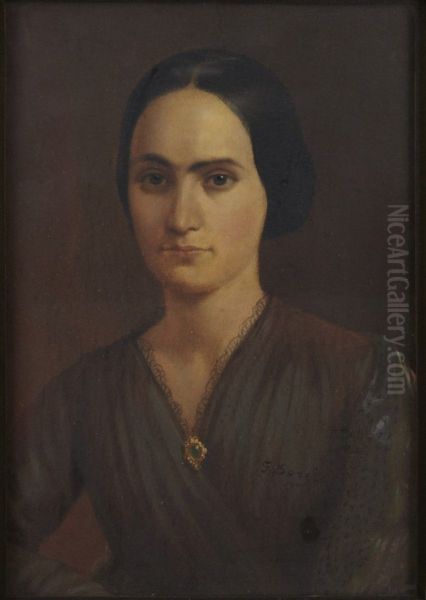 Portrait of a Lady Oil Painting by Gustave Dore