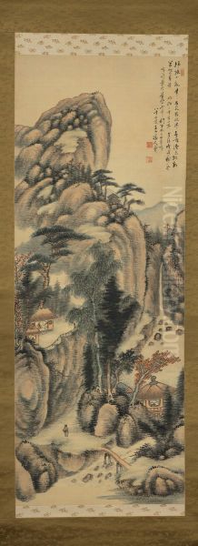 Landscape Oil Painting by Tanomura Chokunyu