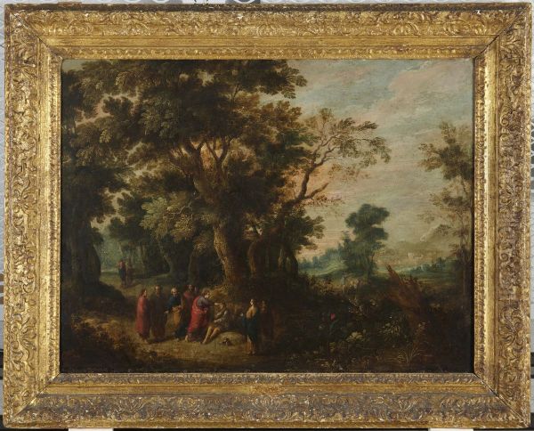 Christ Healing the Blind Oil Painting by David Vinckboons