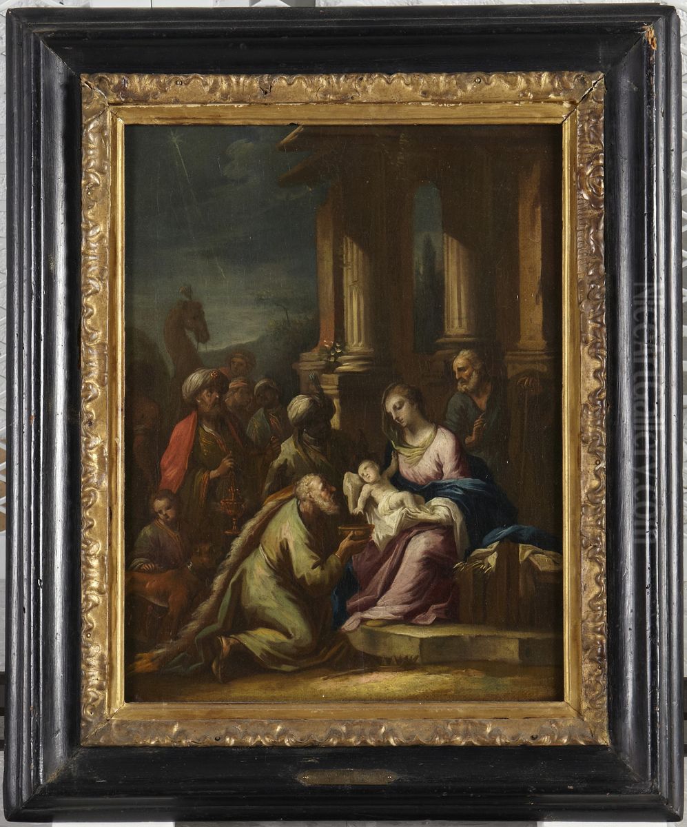 Adoration of the Magi Oil Painting by Sebastiano Conca