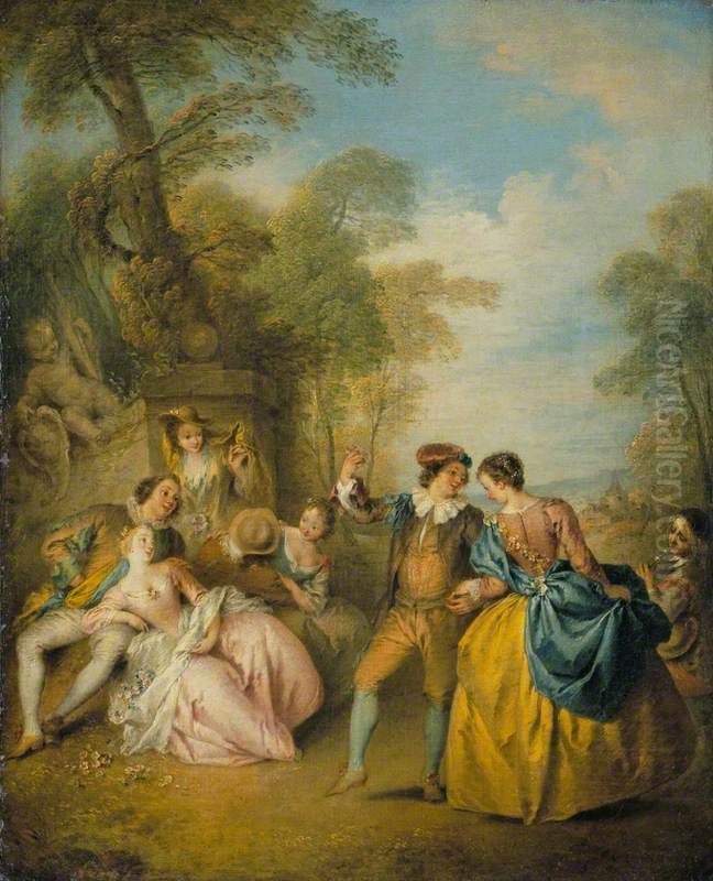 The Dance Oil Painting by Jean-Baptiste Pater