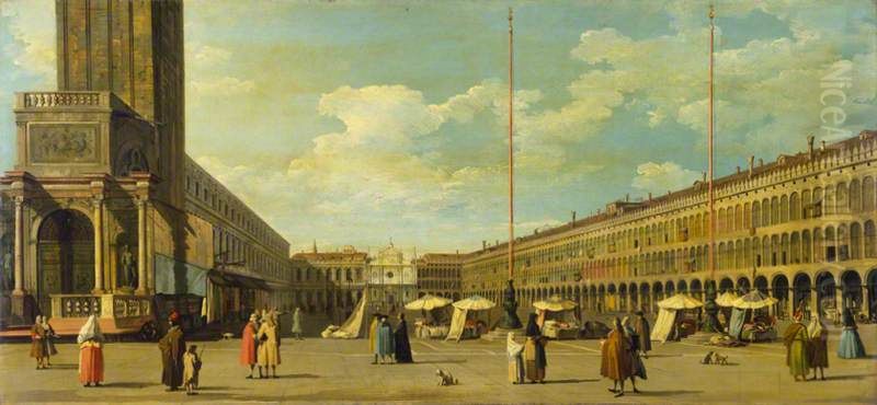 the Piazza San Marco Oil Painting by Canaletto