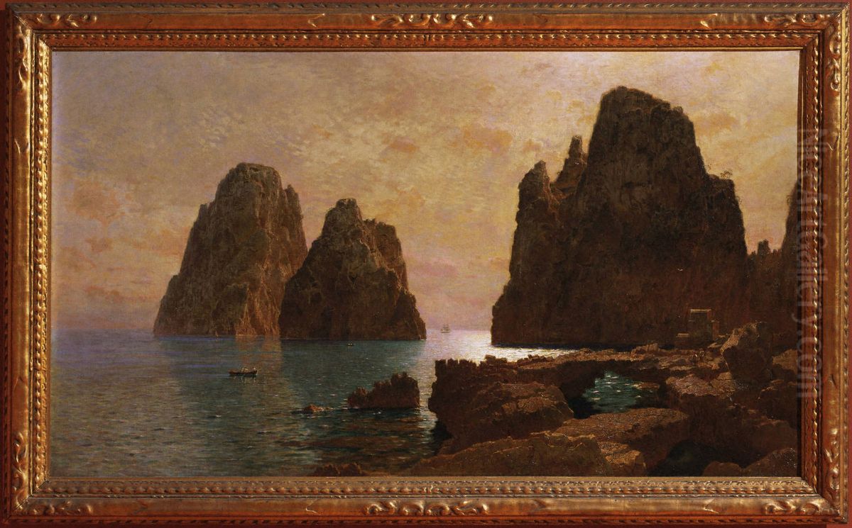 The Faraglioni Oil Painting by William Stanley Haseltine