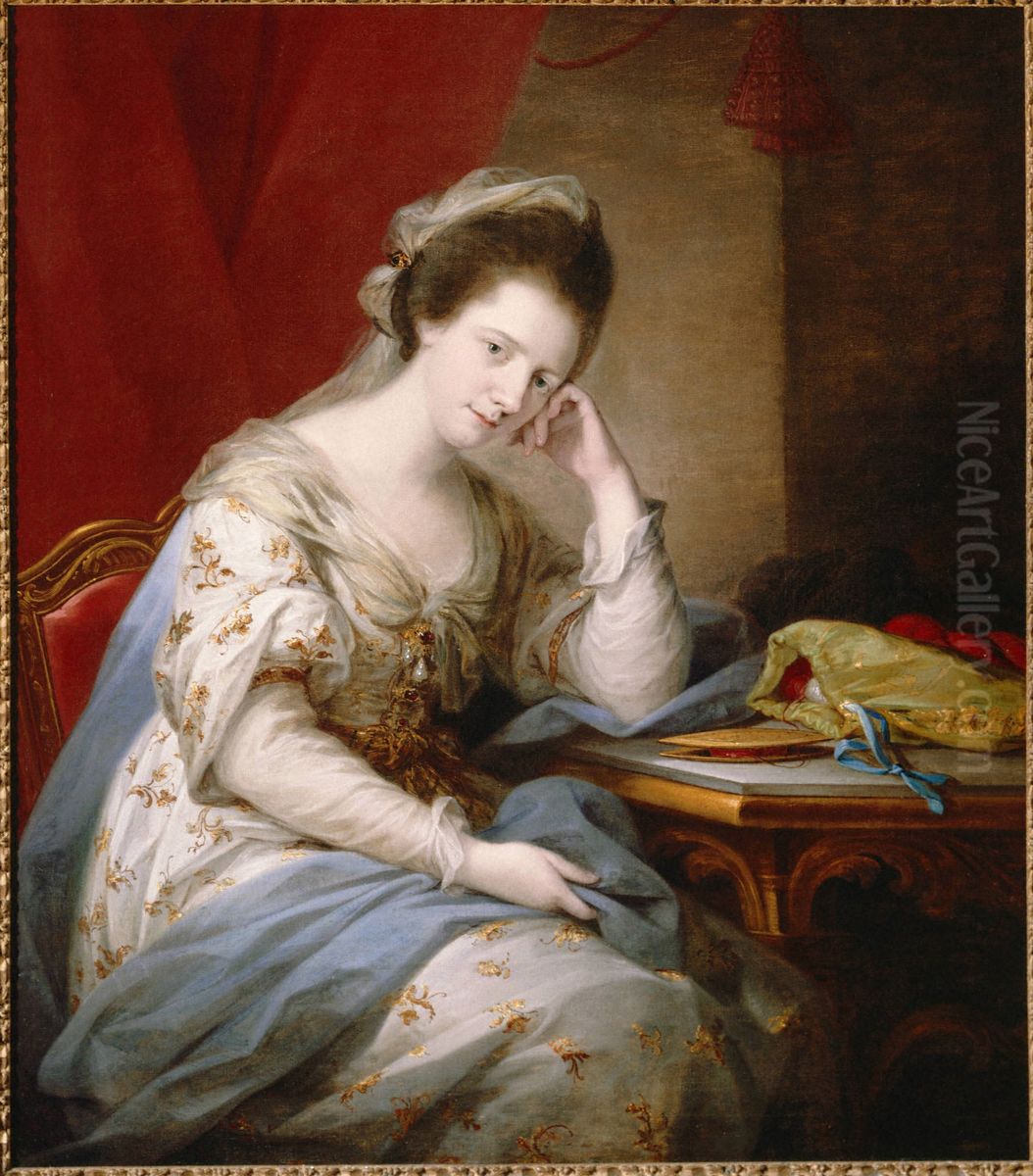 Barbara St. John Bletsoe, Countess of Coventry Oil Painting by Angelica Kauffmann