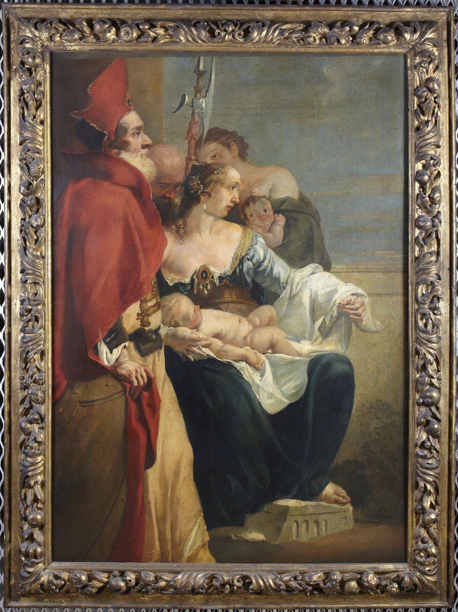 Joash and Jehosheba Oil Painting by Francesco Fontebasso