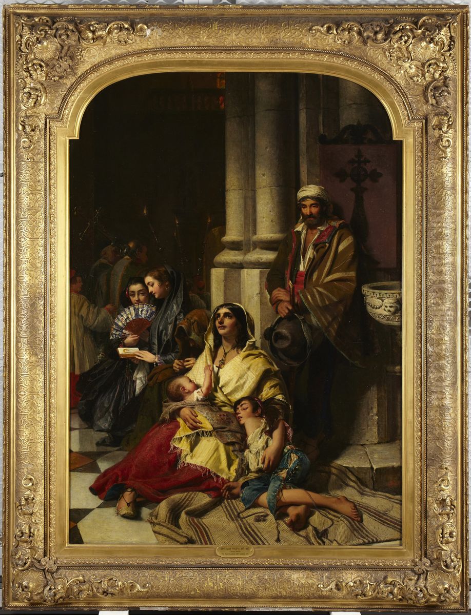 Charity Oil Painting by John Phillip