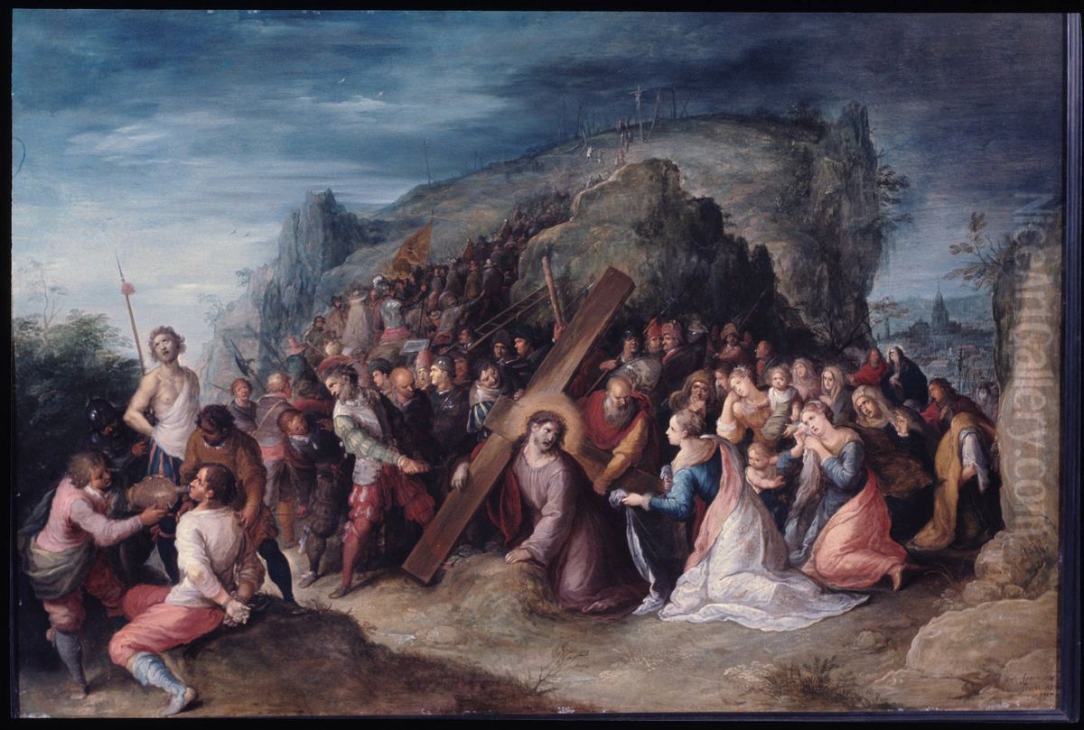 Road to Calvary Oil Painting by Frans Francken the Younger