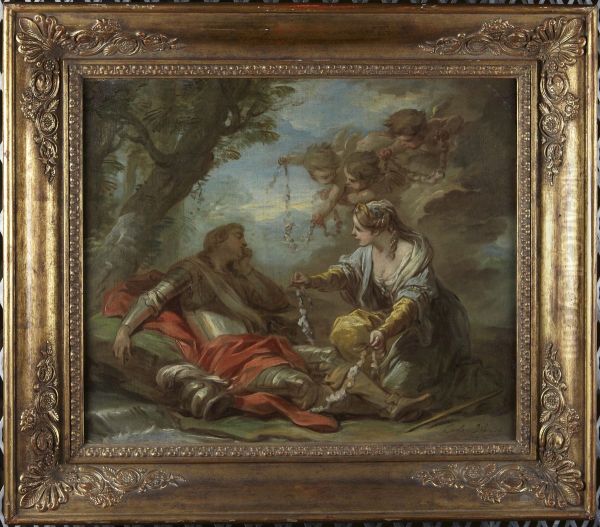 Rinaldo and Armida Oil Painting by Charles-Andre van Loo