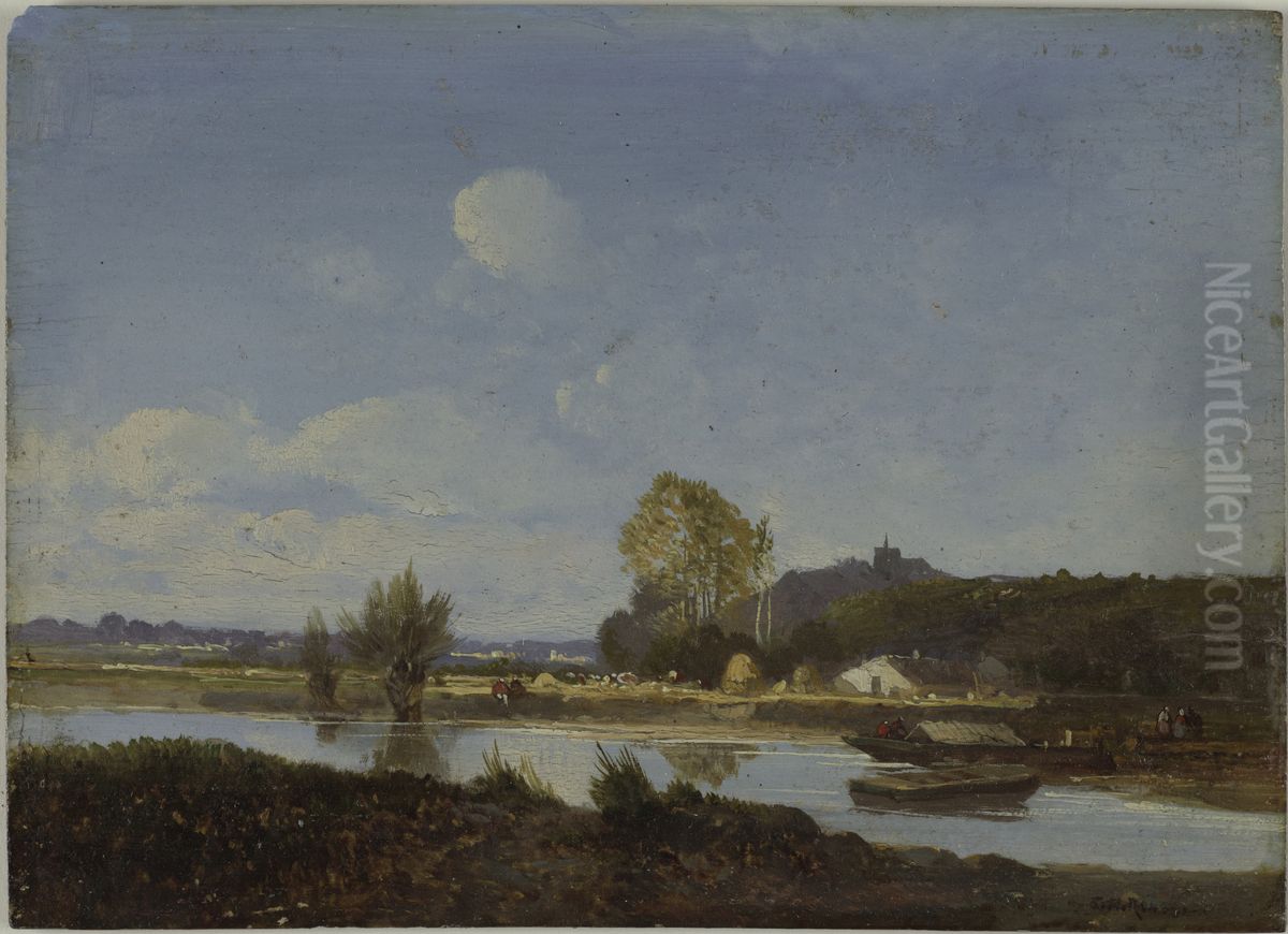 Landscape Oil Painting by Theodore Rousseau