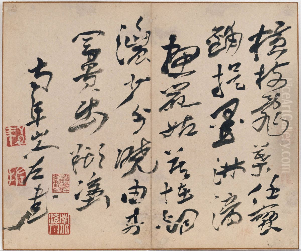 In Wind and Snow Oil Painting by Gao Fenghan